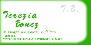 terezia boncz business card